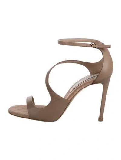 Pre-owned Stella Mccartney Leather Sandals In Neutrals