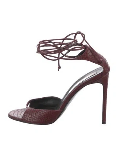 Pre-owned Stella Mccartney Leather Sandals In Red