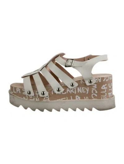 Pre-owned Stella Mccartney Leather Sandals In White
