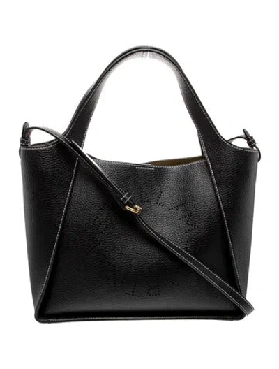 Pre-owned Stella Mccartney Leather Shoulder Bag In Black