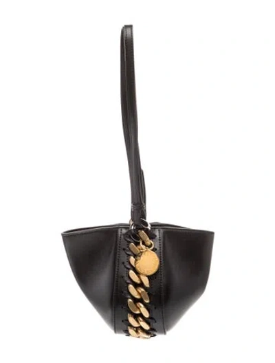 Pre-owned Stella Mccartney Leather Shoulder Bag In Black