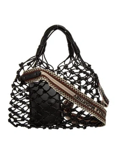 Pre-owned Stella Mccartney Leather Shoulder Bag In Black