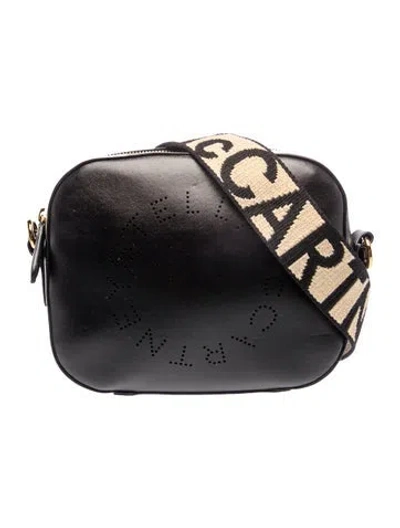Pre-owned Stella Mccartney Leather Shoulder Bag In Black