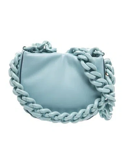 Pre-owned Stella Mccartney Leather Shoulder Bag In Blue