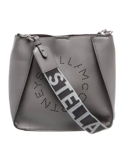 Pre-owned Stella Mccartney Leather Shoulder Bag In Gray