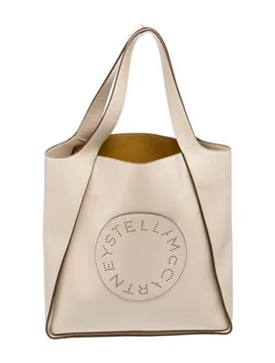Pre-owned Stella Mccartney Leather Shoulder Bag In Neutral