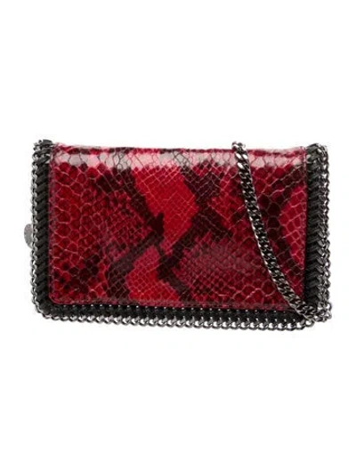 Pre-owned Stella Mccartney Leather Shoulder Bag In Red