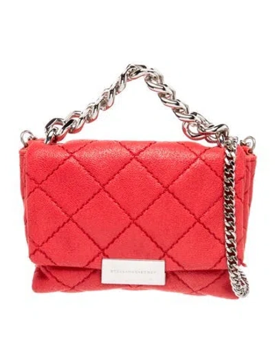 Pre-owned Stella Mccartney Leather Shoulder Bag In Red