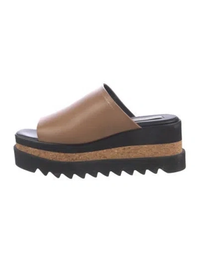 Pre-owned Stella Mccartney Leather Slides In Blue