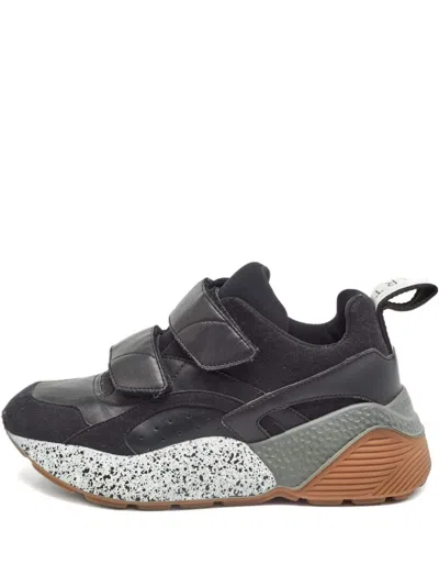 Pre-owned Stella Mccartney Leather Sneakers In Black