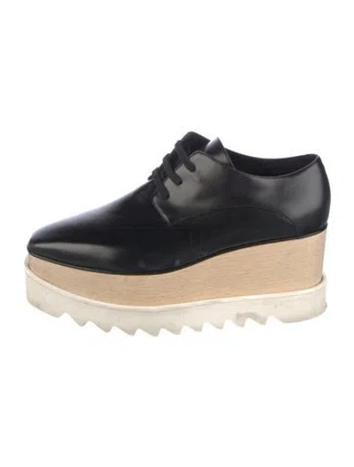 Pre-owned Stella Mccartney Leather Sneakers In Black
