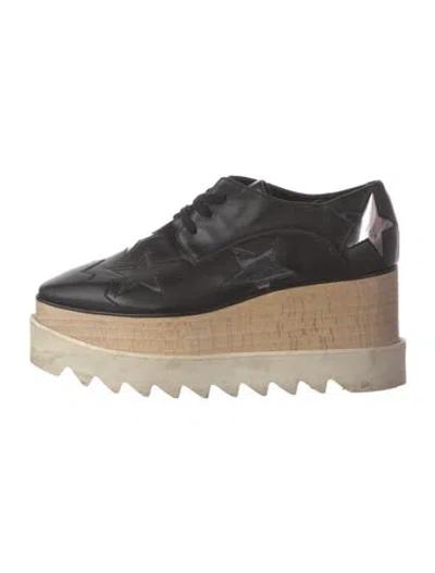Pre-owned Stella Mccartney Leather Sneakers In Black