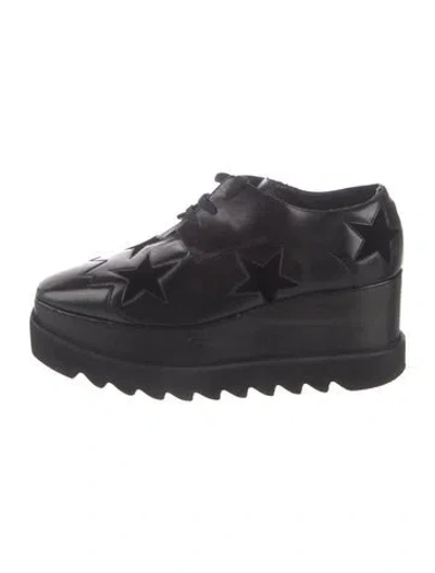 Pre-owned Stella Mccartney Leather Sneakers In Black