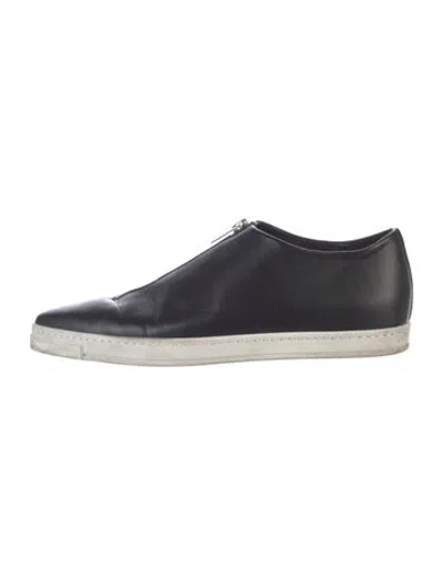 Pre-owned Stella Mccartney Leather Sneakers In Blue