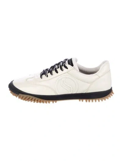 Pre-owned Stella Mccartney Leather Sneakers In Neutral