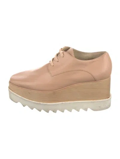 Pre-owned Stella Mccartney Leather Sneakers In Neutral