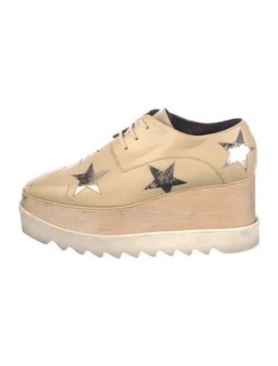 Pre-owned Stella Mccartney Leather Sneakers In Neutral