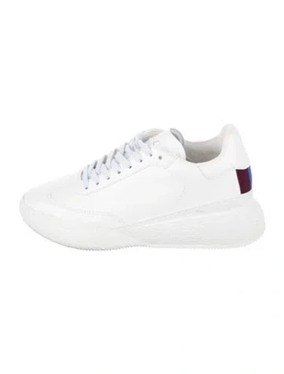 Pre-owned Stella Mccartney Leather Sneakers In White