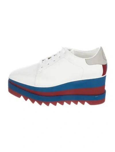 Pre-owned Stella Mccartney Leather Striped Oxfords In Multi