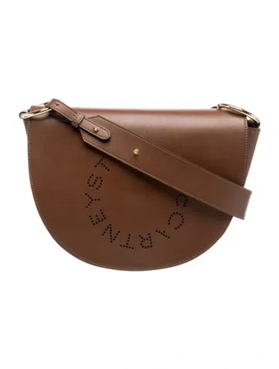 Pre-owned Stella Mccartney Leather Top Handle Bag In Brown