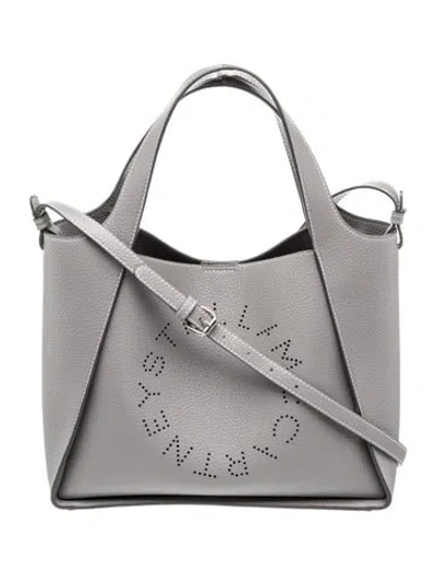 Pre-owned Stella Mccartney Leather Top Handle Bag In Gray