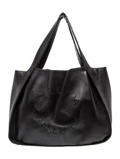 Pre-owned Stella Mccartney Leather Tote In Black