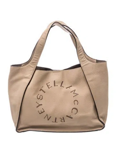 Pre-owned Stella Mccartney Leather Tote In Neutrals