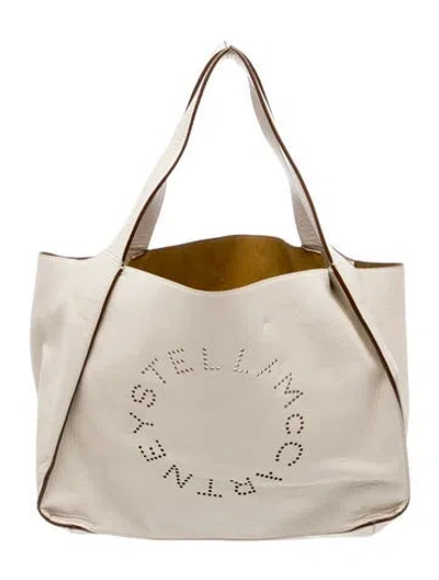 Pre-owned Stella Mccartney Leather Tote In Neutrals