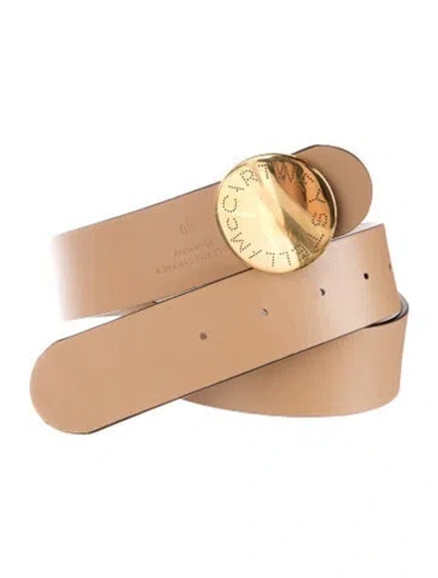 Pre-owned Stella Mccartney Leather Waist Belt In Neutrals/white