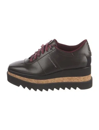 Pre-owned Stella Mccartney Leather Wedge Sneakers