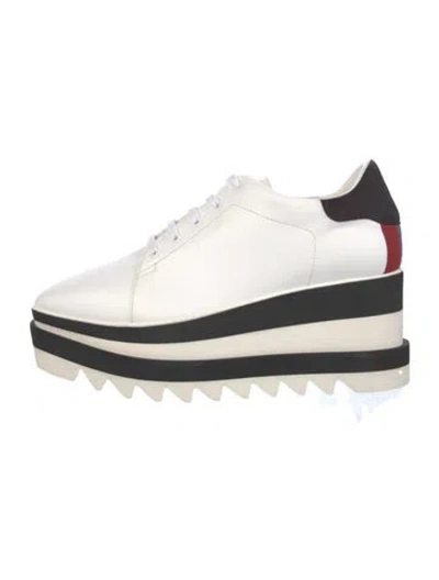 Pre-owned Stella Mccartney Leather Wedge Sneakers In Multi
