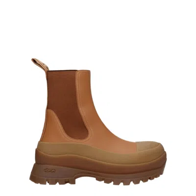 Stella Mccartney Leather Women's Ankle In Brown