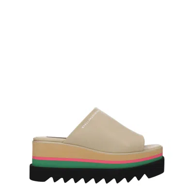 Stella Mccartney Leather Women's Slipper In Beige