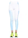 Stella Mccartney Leggings With Logo Print In White
