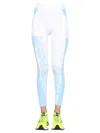 Stella Mccartney Leggings With Logo Print In White