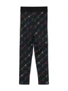 Stella Mccartney Logo-print Leggings In Black