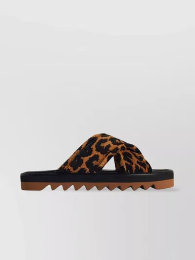 Stella Mccartney 'leo' Animal Print Slippers