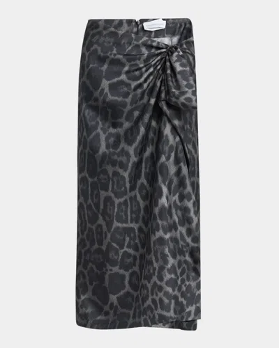 Stella Mccartney Leopard Gathered Skirt