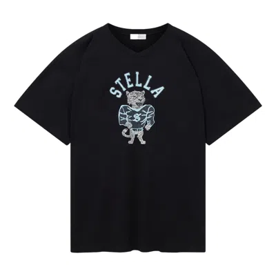 Stella Mccartney Stella Graphic Varsity T-shirt In Black