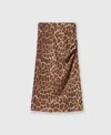 Stella Mccartney Leopard Mid-rise Midi Skirt In Leopard Print