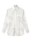 Stella Mccartney Leopard Pattern Oversized Shirt In White