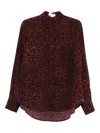 Stella Mccartney Leopard-print Buttoned Shirt In Red