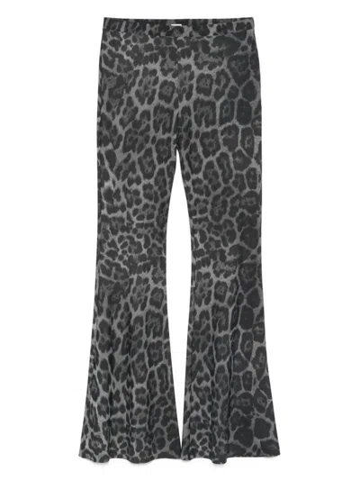 Stella Mccartney Leopard Print Flared Jeans In Animal Print
