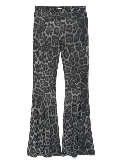 STELLA MCCARTNEY STELLA MCCARTNEY LEOPARD PRINT FLARED JEANS