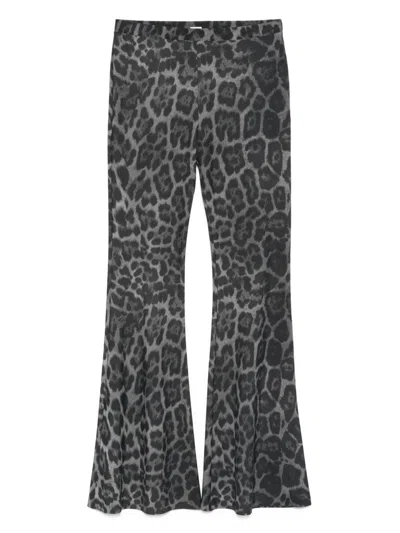 STELLA MCCARTNEY STELLA MCCARTNEY LEOPARD PRINT FLARED JEANS