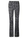 Stella Mccartney Leopard Print Flared Trousers In Animal Print