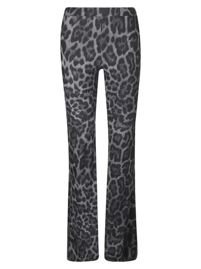 STELLA MCCARTNEY STELLA MCCARTNEY LEOPARD PRINT FLARED TROUSERS