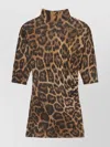 Stella Mccartney Leopard-print High Neck Top