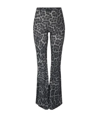 STELLA MCCARTNEY STELLA MCCARTNEY LEOPARD-PRINTED MID-RISE FLARED TROUSERS