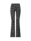 Stella Mccartney Leopard Print Pants In Black
